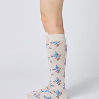 Floral Knee High Socks