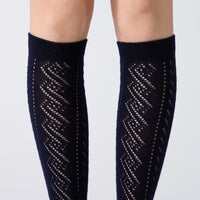 Eyelet Knee High Socks