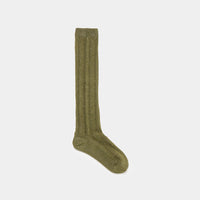 Herringbone Lurex Knee High Socks