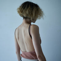 Cotton/Silk Ribbed Open Back Camisole