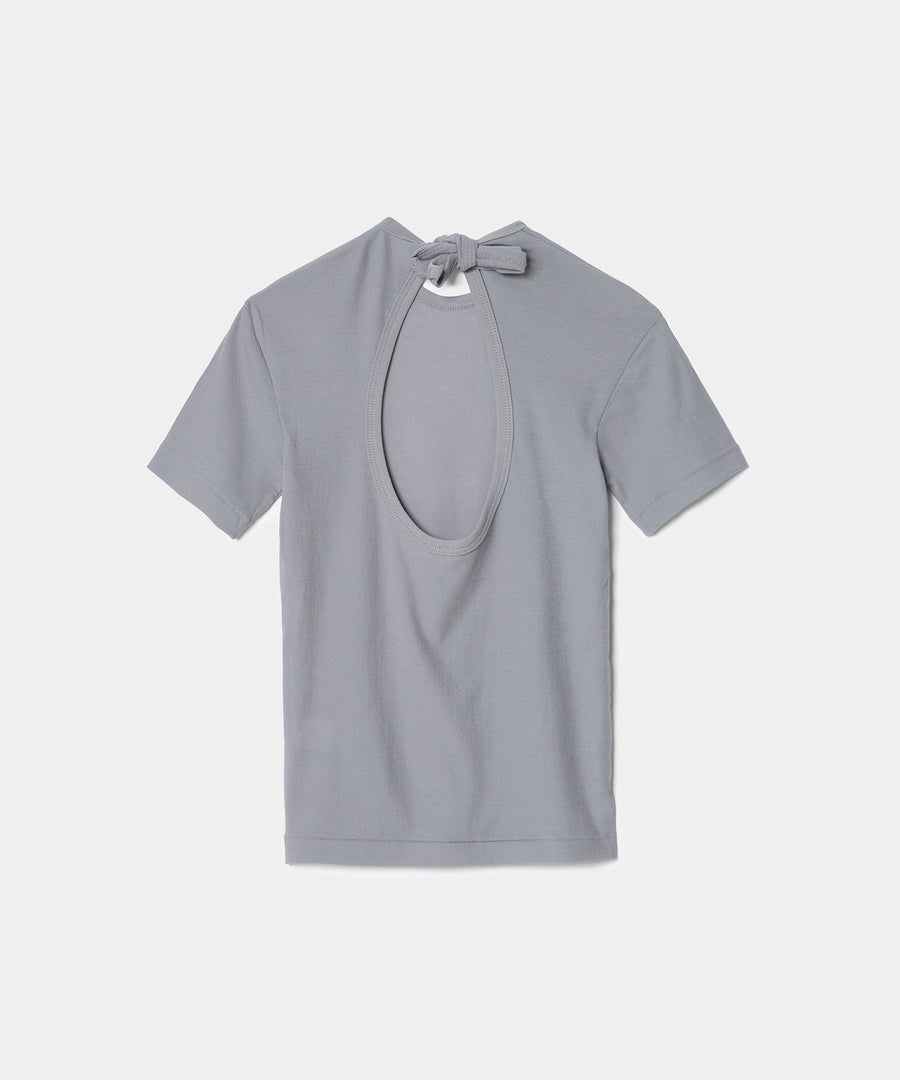 Twisted Cotton Back Tied T-shirt｜babaco(ババコ)公式通販｜