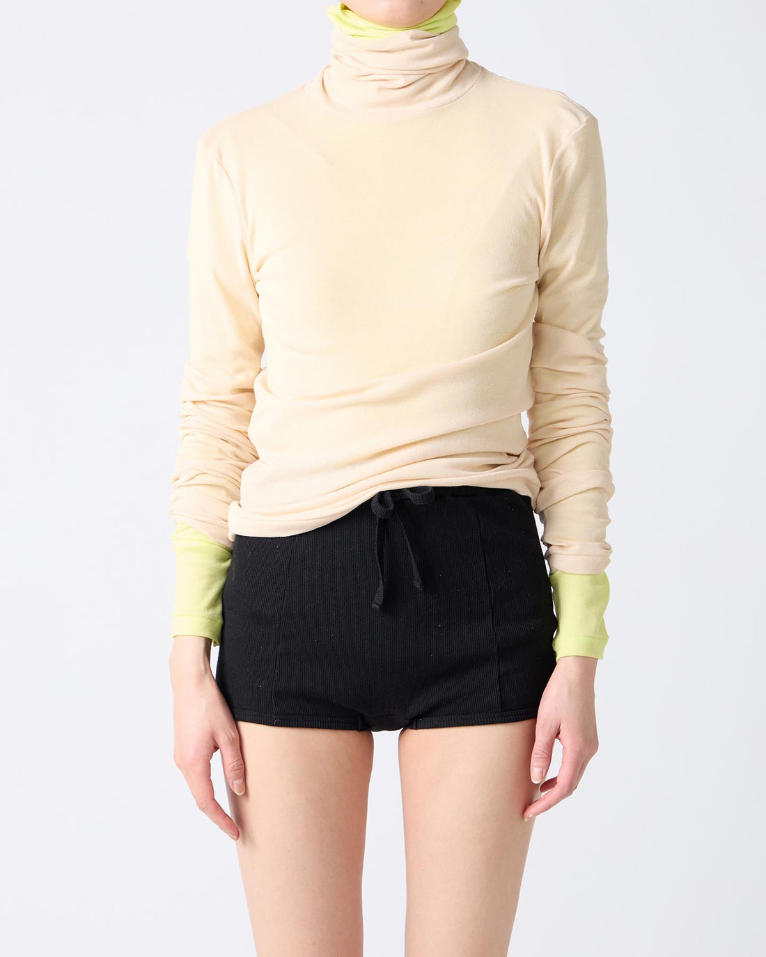 Twisted Cotton Turtle Neck