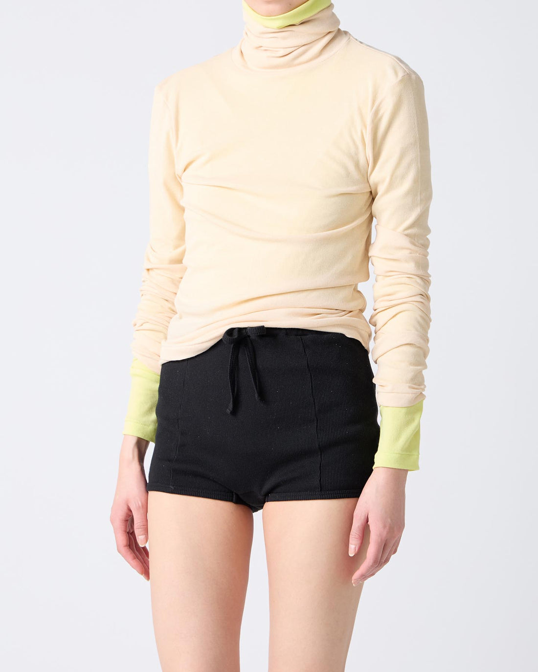 Twisted Cotton Turtle Neck