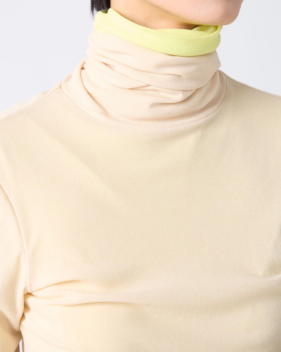 Twisted Cotton Turtle Neck