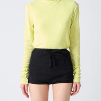 Twisted Cotton Turtle Neck