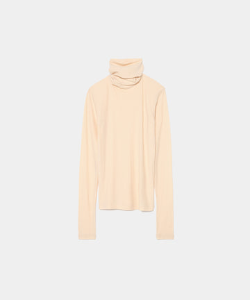 Twisted Cotton Turtle Neck
