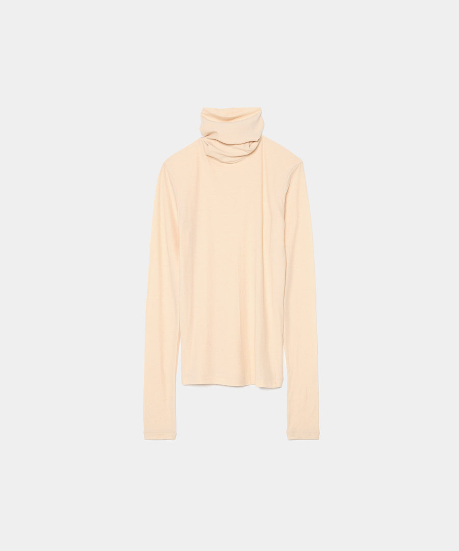 Twisted Cotton Turtle Neck