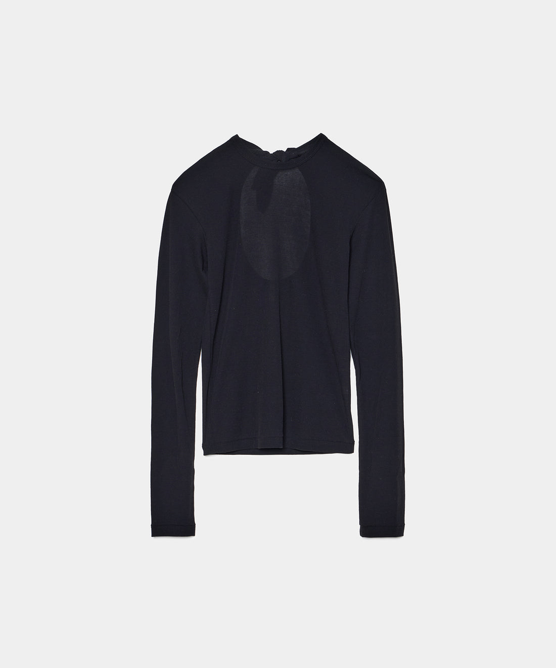 Twisted Cotton Back Tied Long sleeve T-shirt