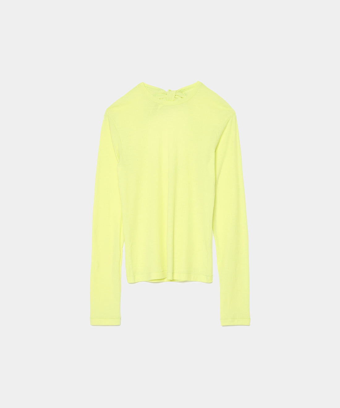 Twisted Cotton Back Tied Long sleeve T-shirt