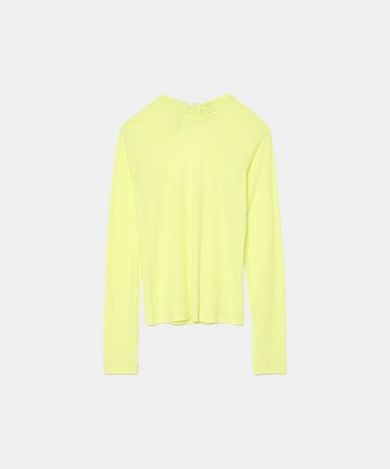 Twisted Cotton Back Tied Long sleeve T-shirt