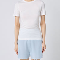 Cotton/Silk Basic T-shirt
