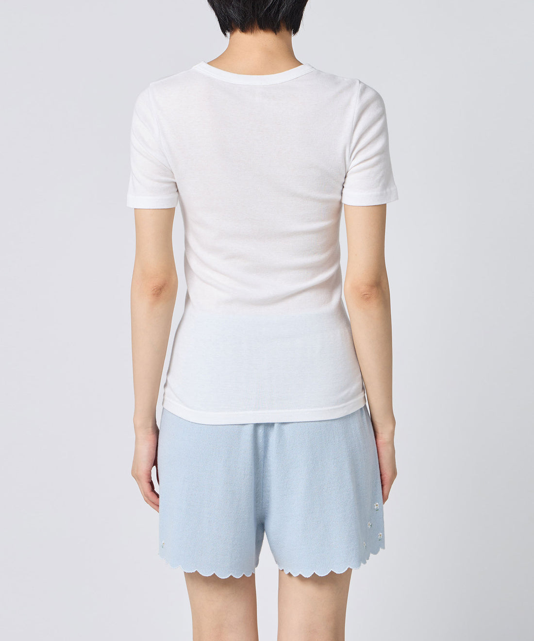 Cotton/Silk Basic T-shirt