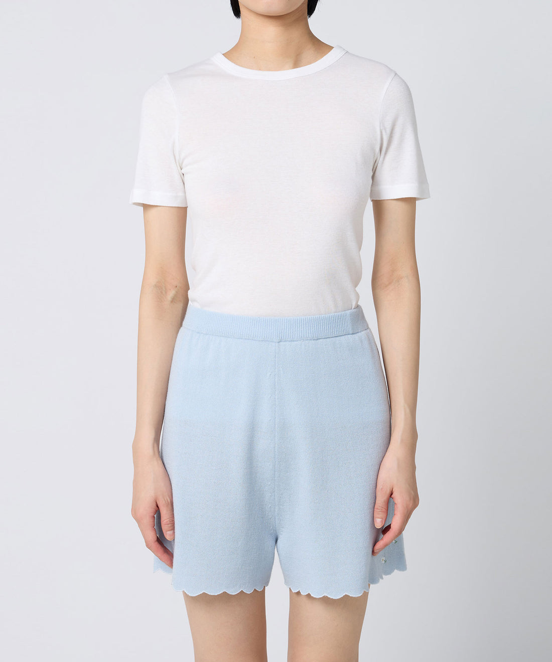 Cotton/Silk Basic T-shirt