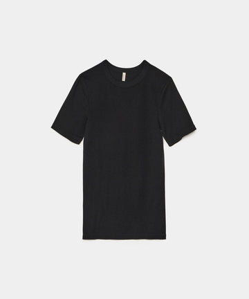 BABACO コットンシルクベーシックTシャツ BA01-CR35 ブラック 2 babaco/ババコ】コットンシルクベーシックTシャツ / BA01-CR35