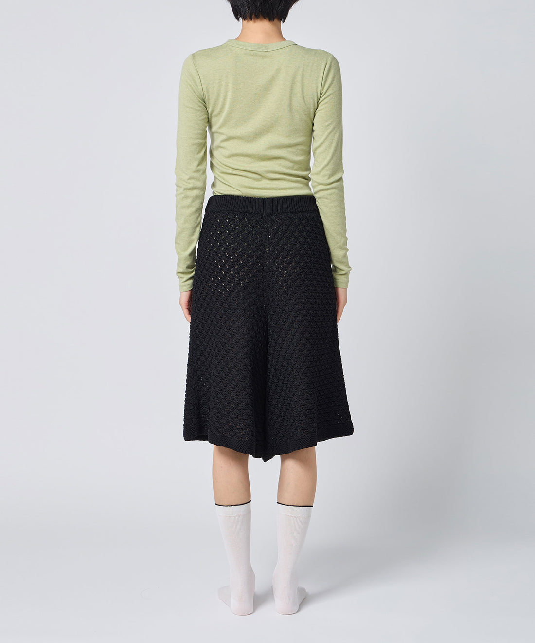 Cotton/Silk Basic Long Sleeve T-shirt