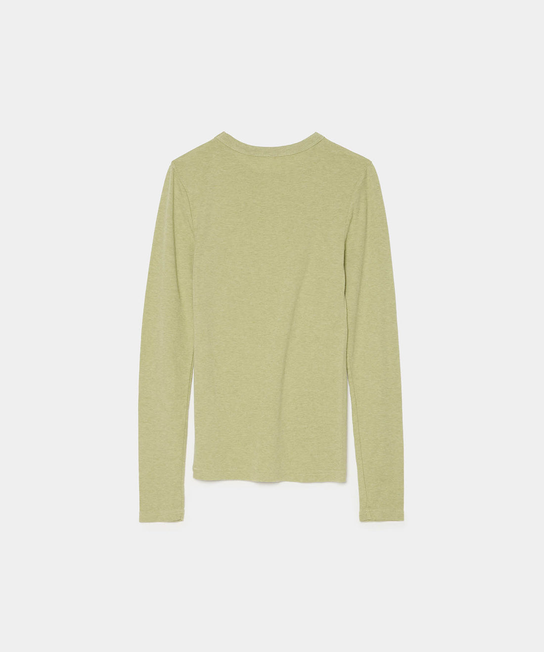 Cotton/Silk Basic Long Sleeve T-shirt