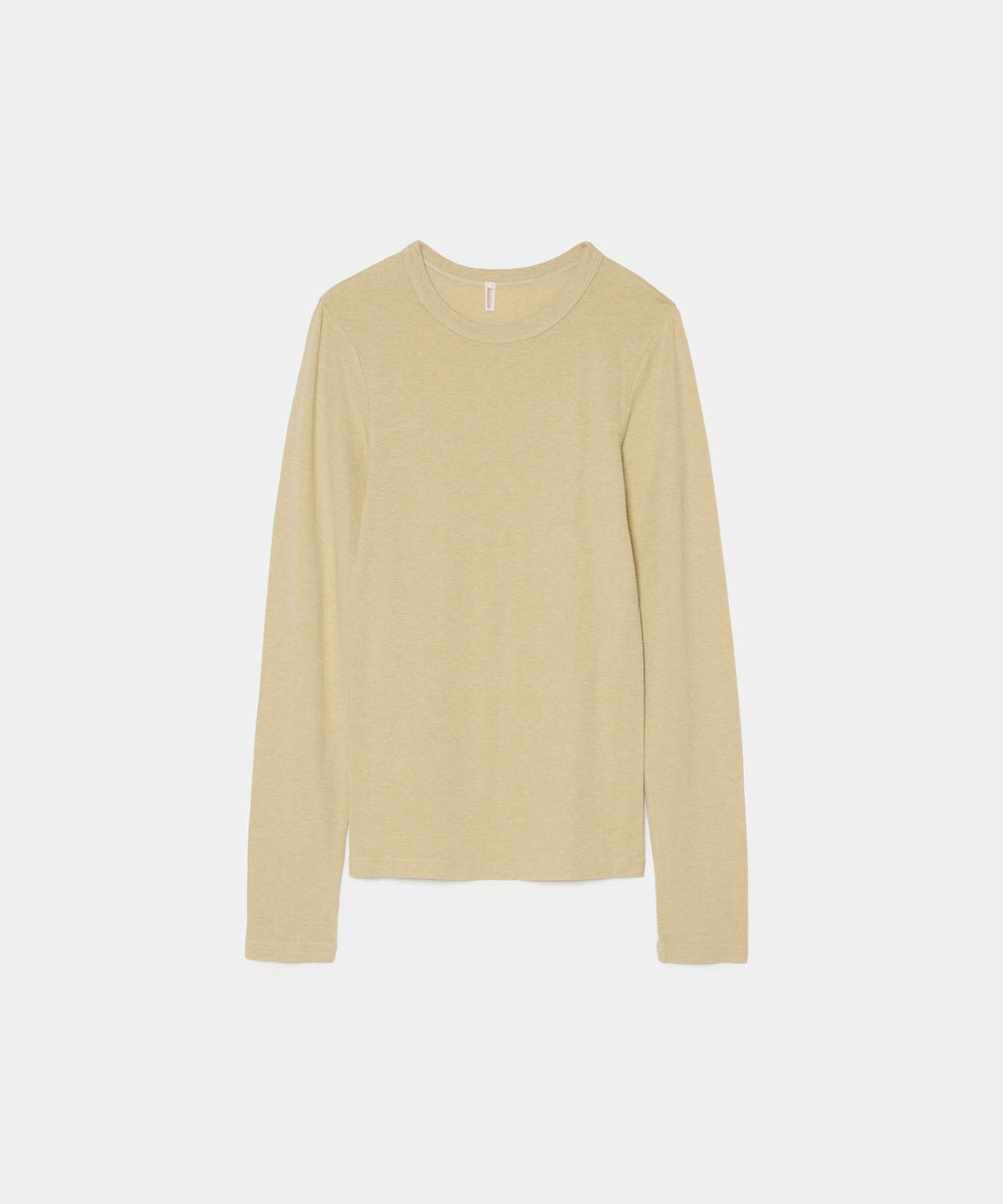 Cotton/Silk Basic Long Sleeve T-shirt