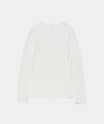 Cotton Silk Basic Long Sleeve T-shirt