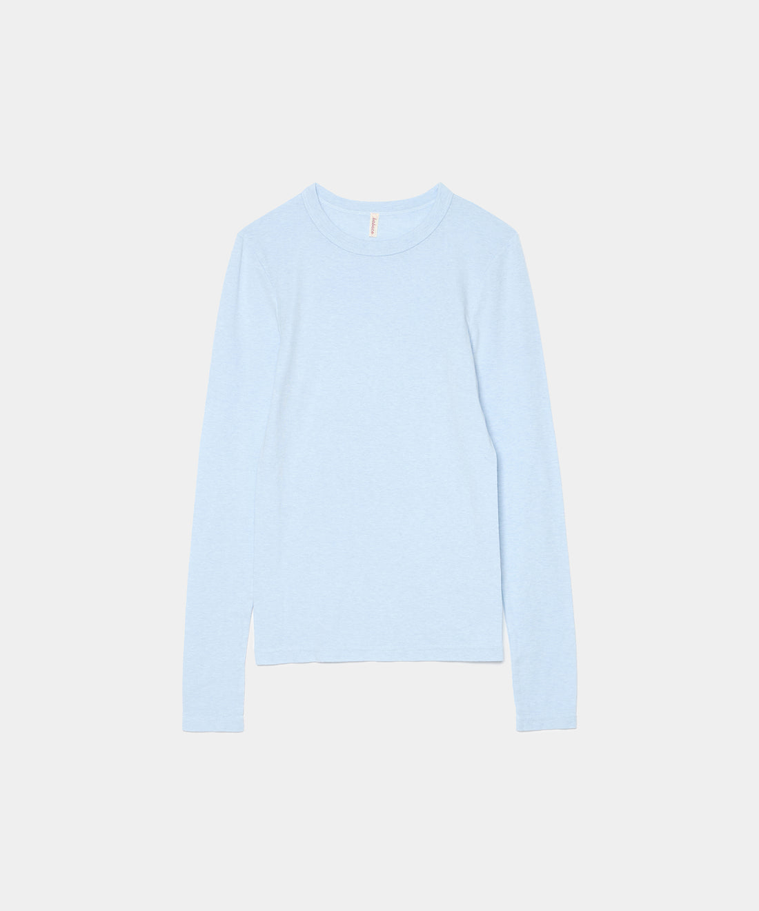 Cotton/Silk Basic Long Sleeve T-shirt
