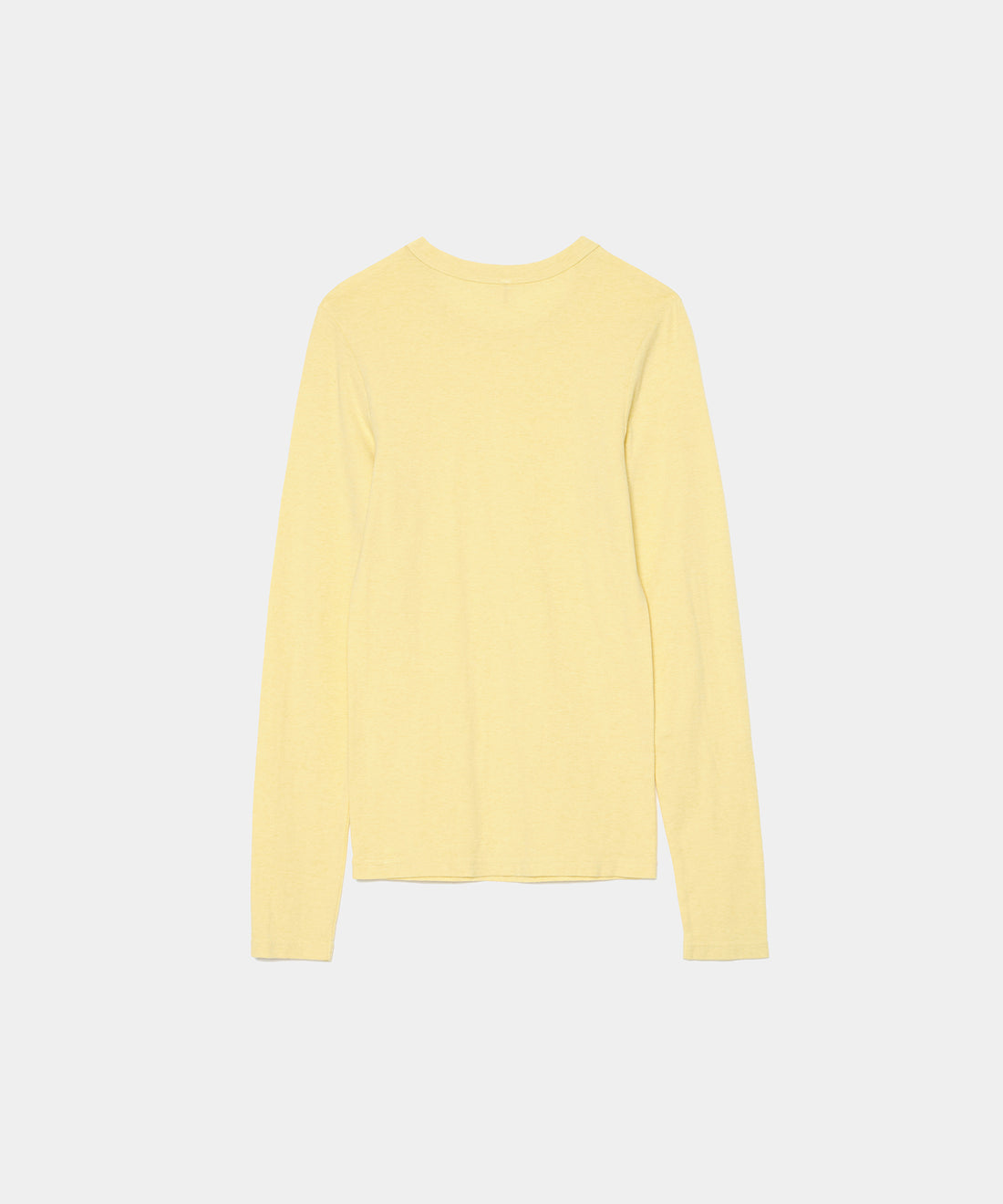 Cotton/Silk Basic Long Sleeve T-shirt