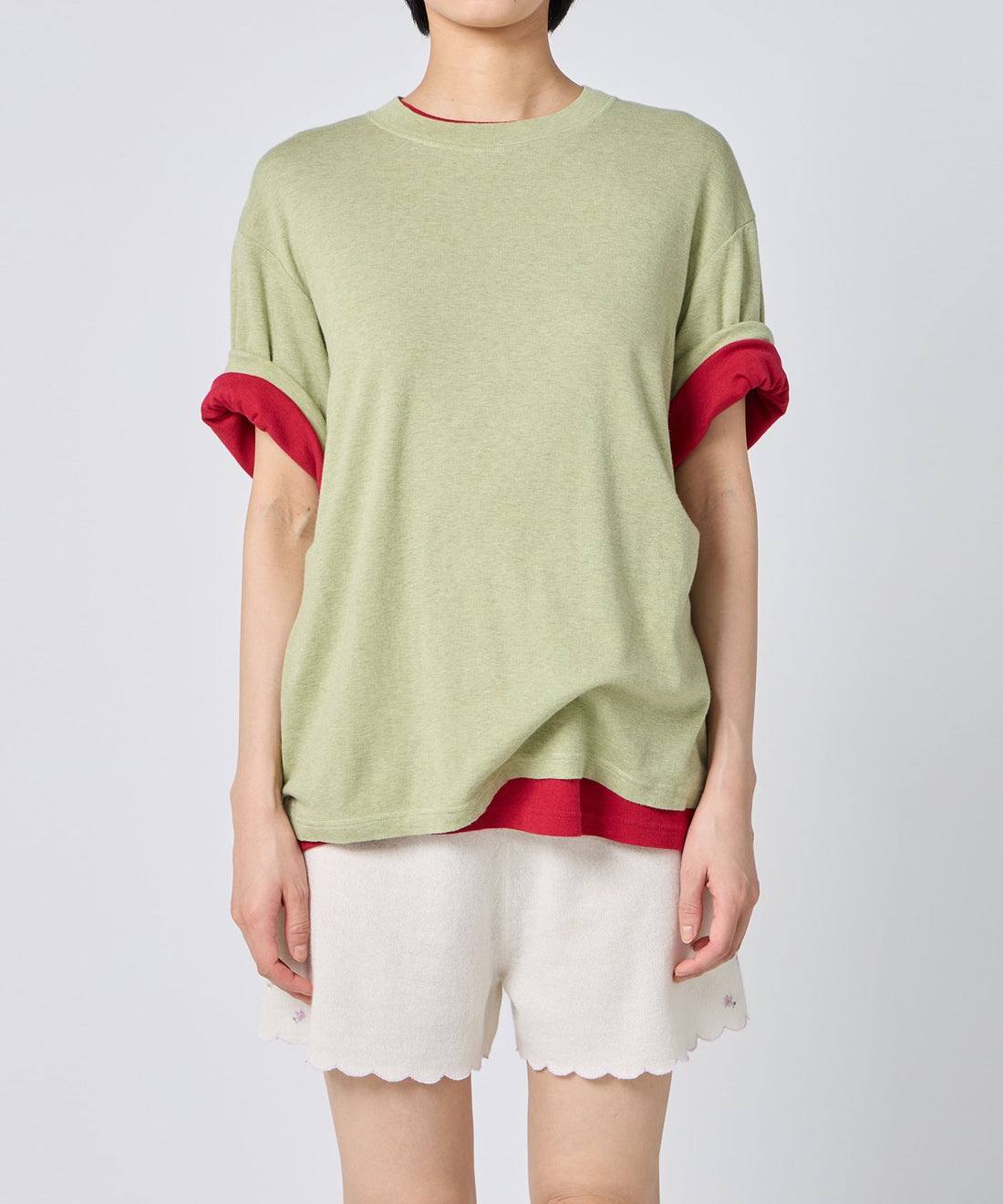 Cotton/Silk Relaxed T-shirt
