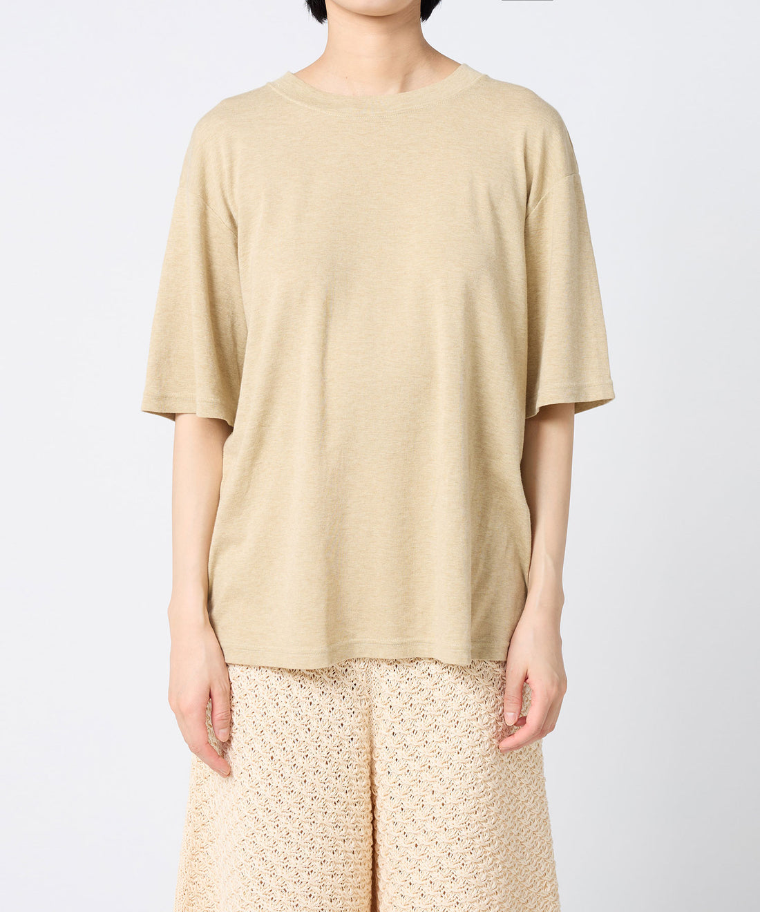 Cotton/Silk Relaxed T-shirt