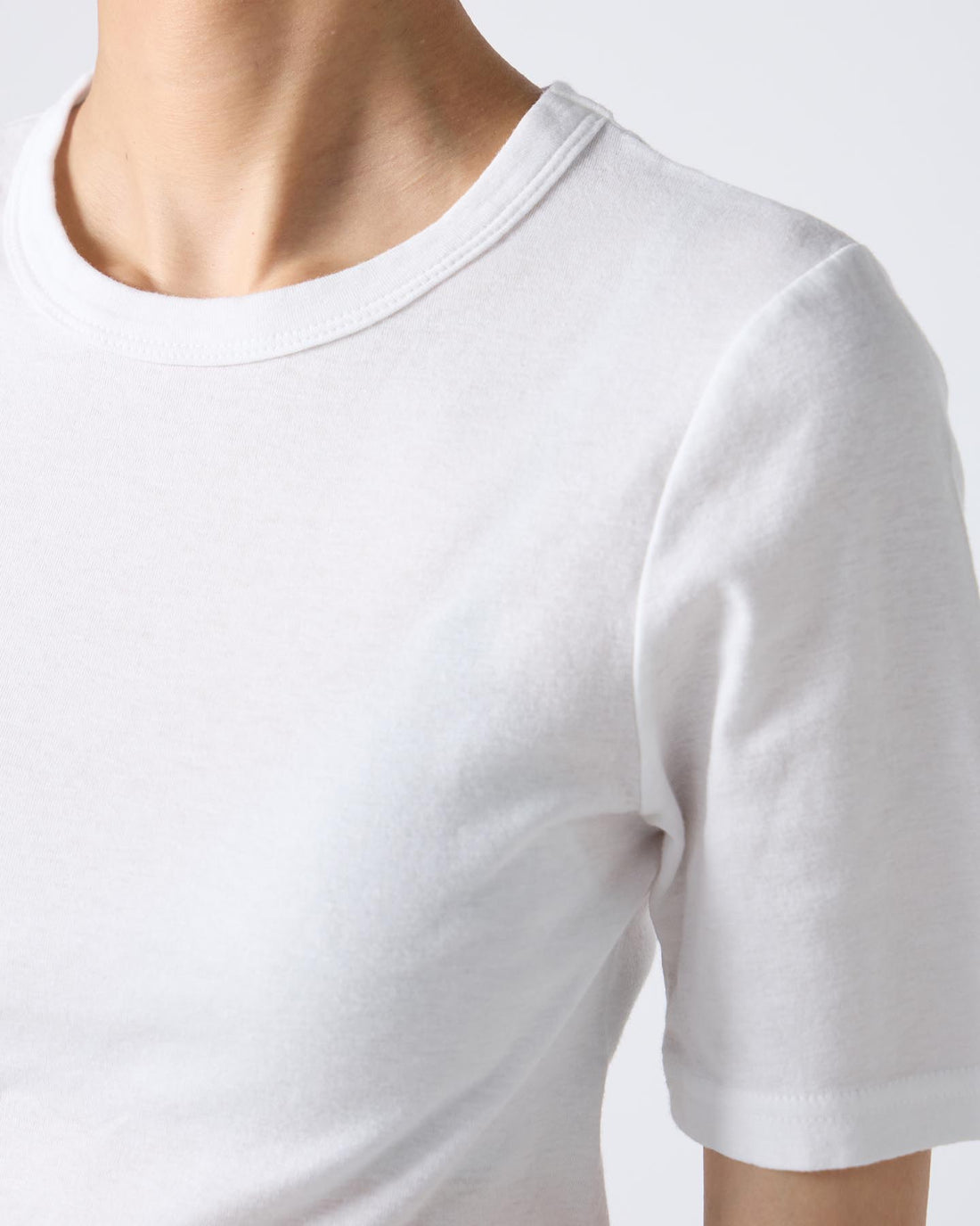 Cotton/Silk Basic T-shirt