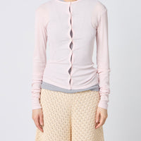 Twisted Cotton Cardigan