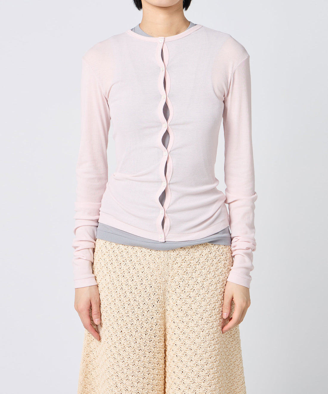 Twisted Cotton Cardigan