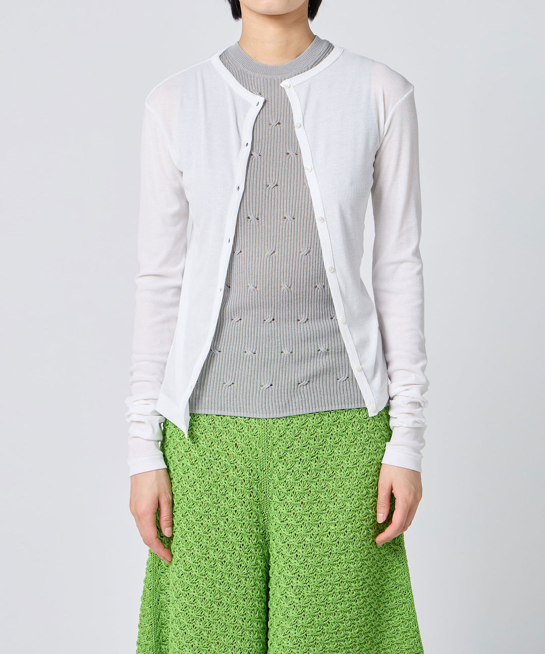Twisted Cotton Cardigan