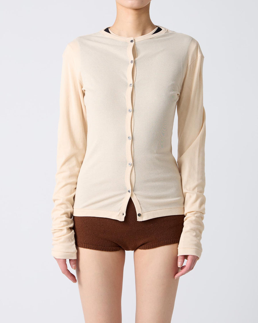 Twisted Cotton Cardigan