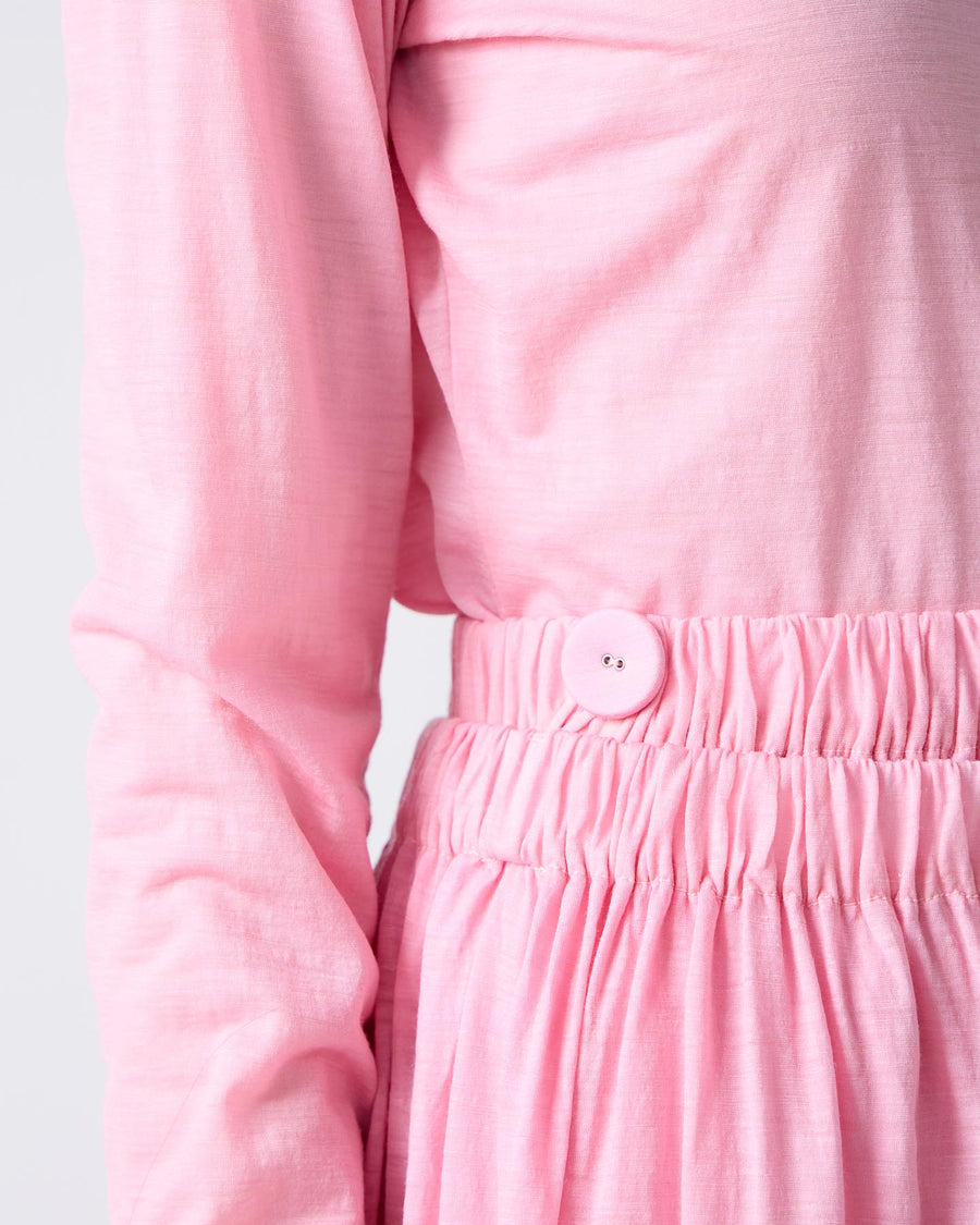 Wool Jersey Open Back Pullover