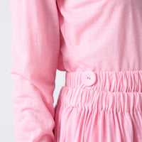 Wool Jersey Open Back Pullover