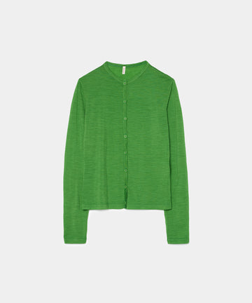 Wool Jersey Cardigan