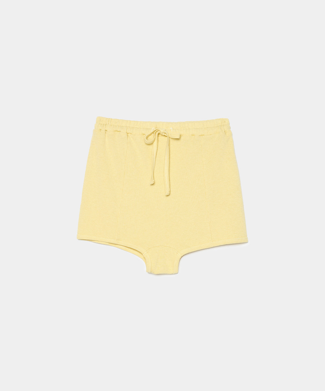 Cotton/Silk Ribbed Short Pants