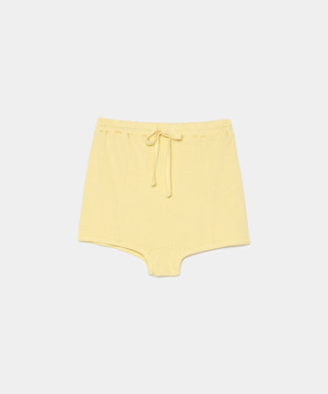 Cotton/Silk Ribbed Short Pants