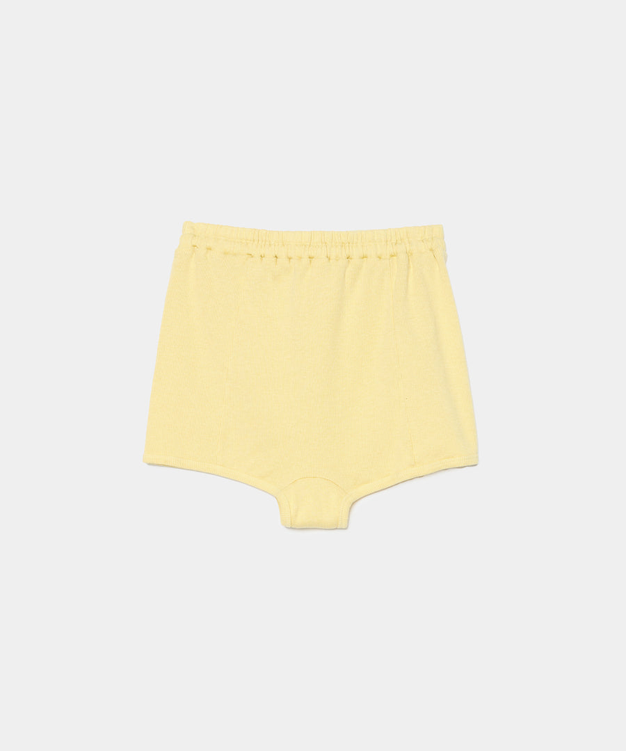 Cotton/Silk Ribbed Short Pants