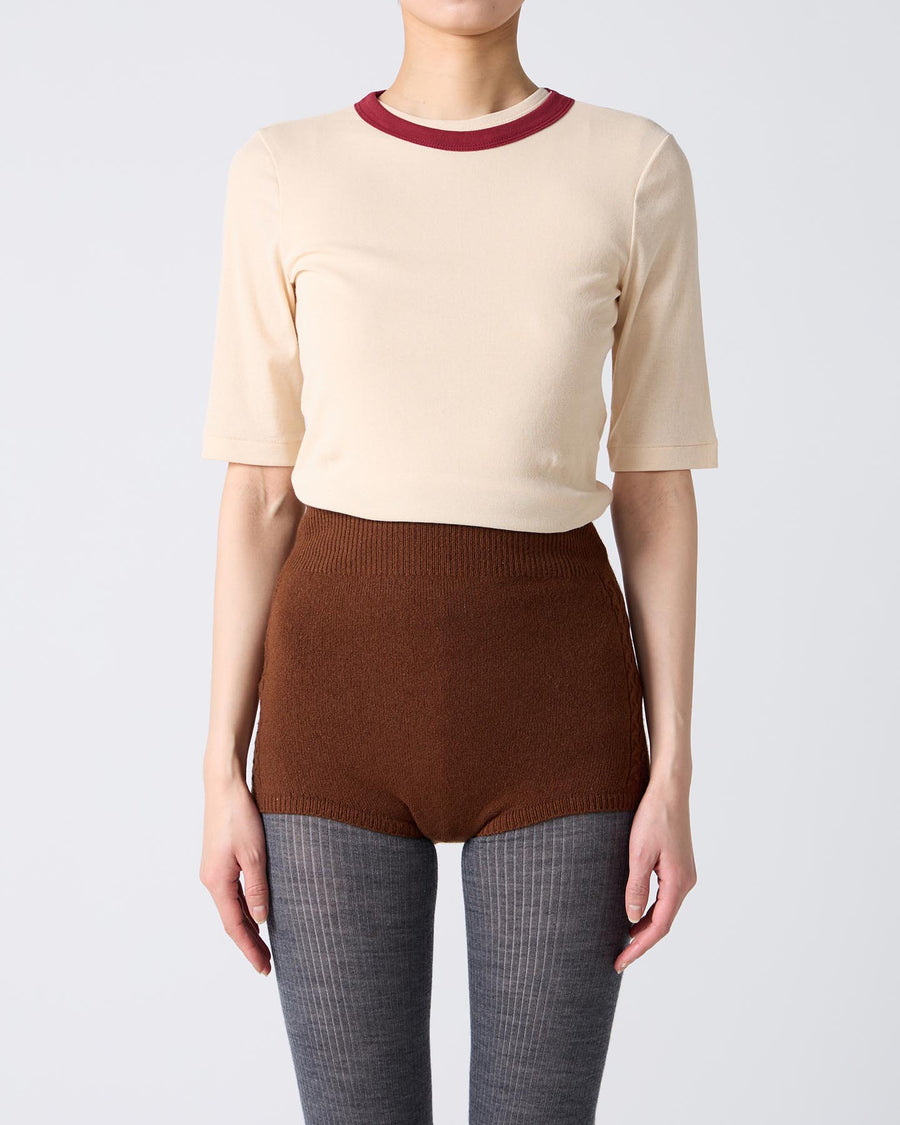 Twisted Cotton Half Sleeve T-shirt