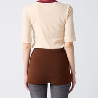 Twisted Cotton Half Sleeve T-shirt