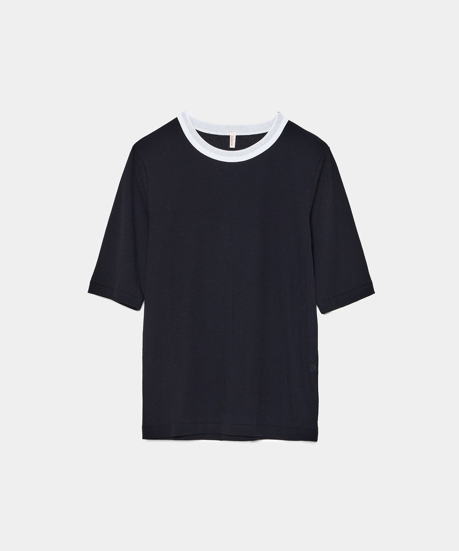 Twisted Cotton Half Sleeve T-shirt