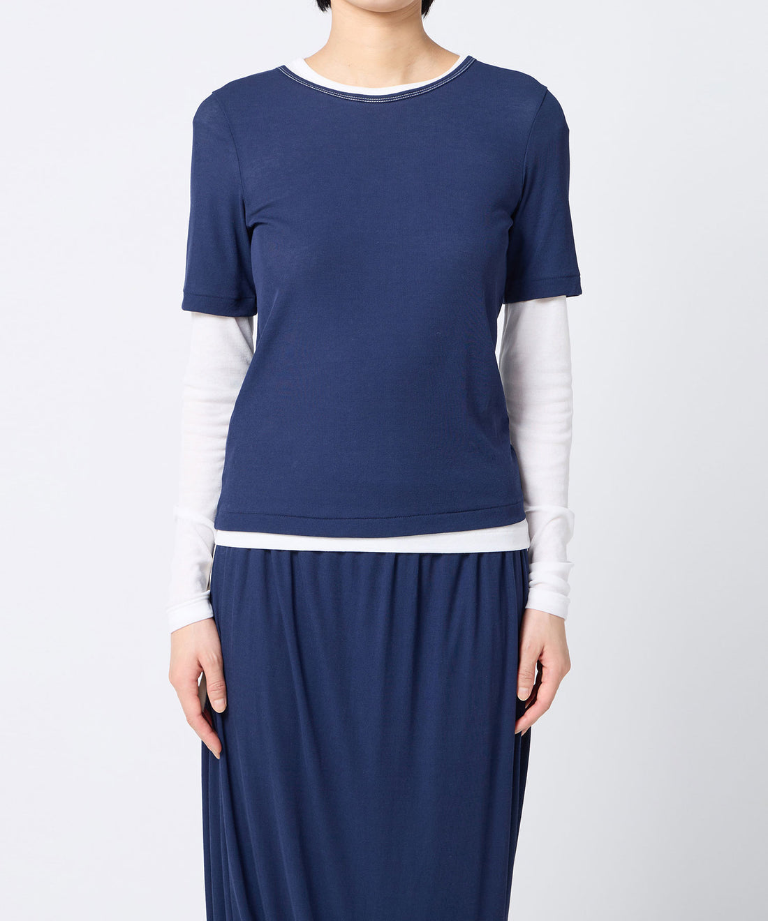 Twisted Cotton Layered Longsleeve