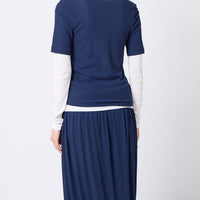 Twisted Cotton Layered Longsleeve