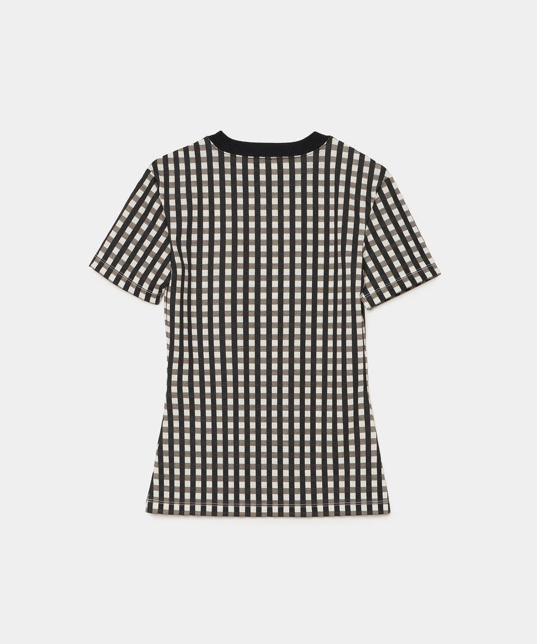 Gingham Check Print T-shirts