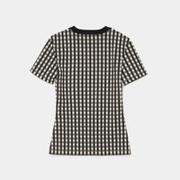 Gingham Check Print T-shirts