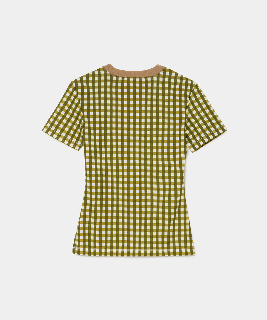 Gingham Check Print T-shirts