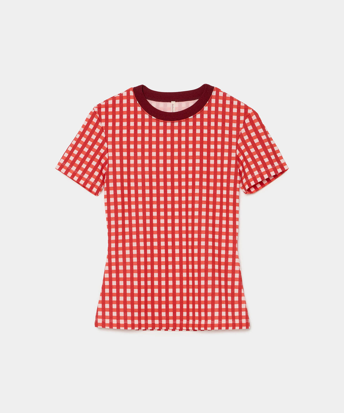 Gingham Check Print T-shirts