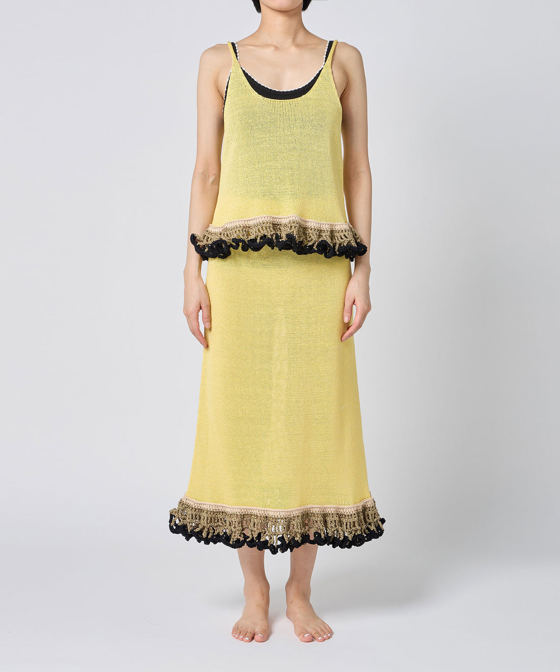 Ruffle-Hem Skirt