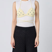Triangle Bra w/Embroidery