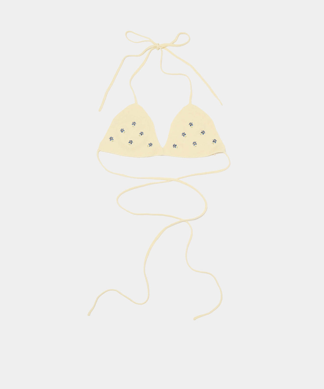 Triangle Bra w/Embroidery