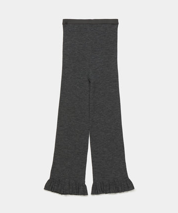 Fine Wool Ribbed Pants